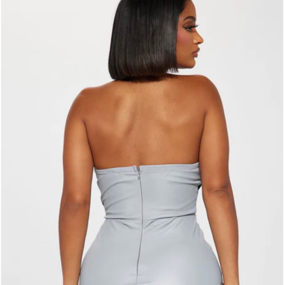 Mini Dress - Silver/Reflective - Picture 2 of 3